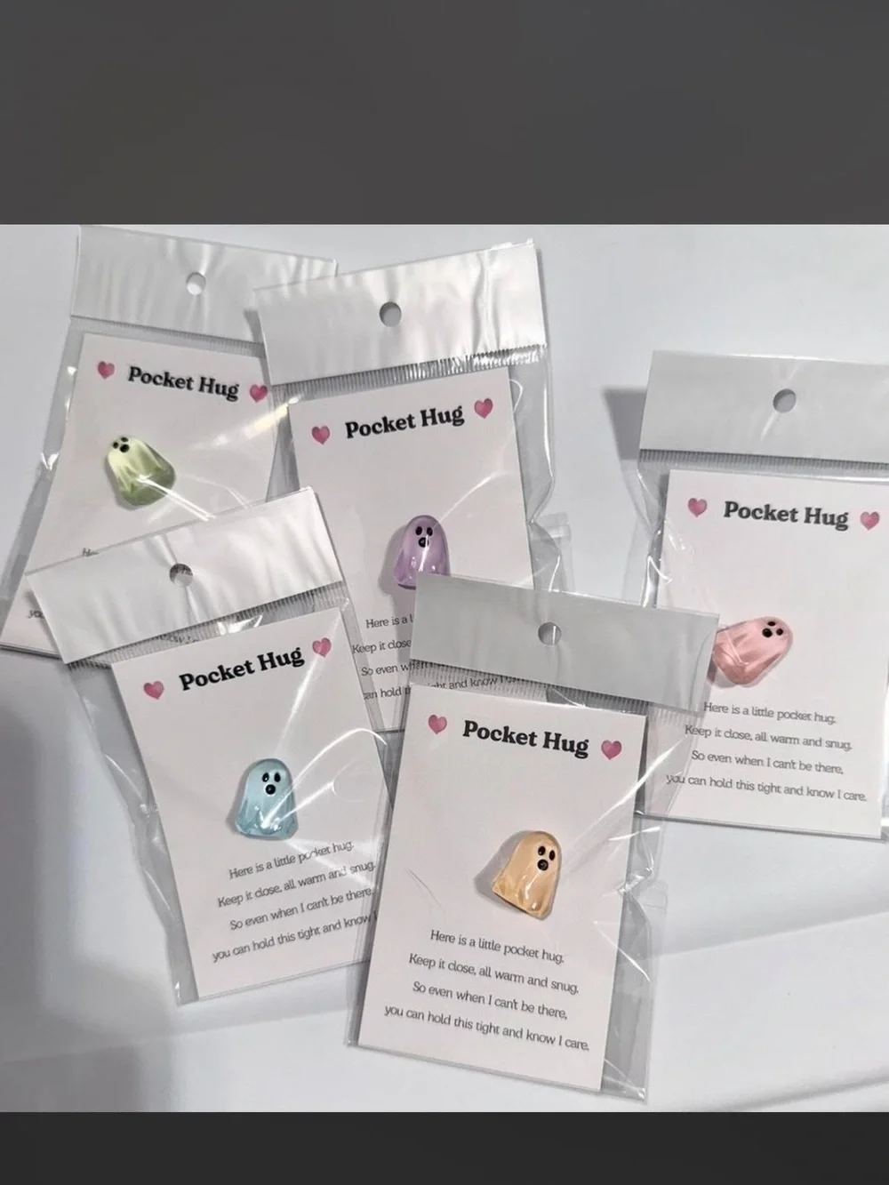 $2 luminous Pocket Hug Ghost hug card $2 WHEN BUNDLED WITH 3 Or More Items
